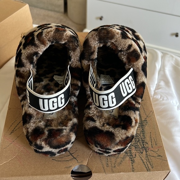 Ugg Leopard Fluff Yeah slides - Picture 4 of 7
